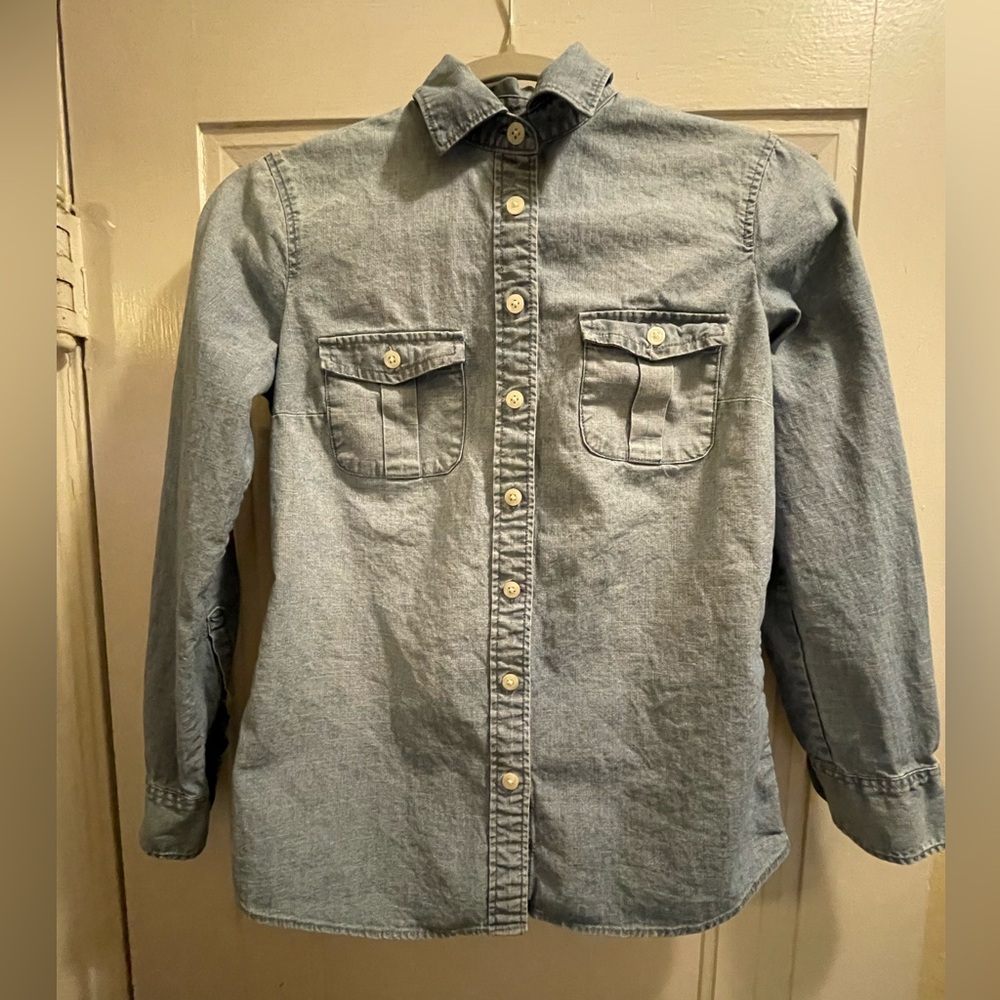 J. Crew Light Blue Denim Shirt